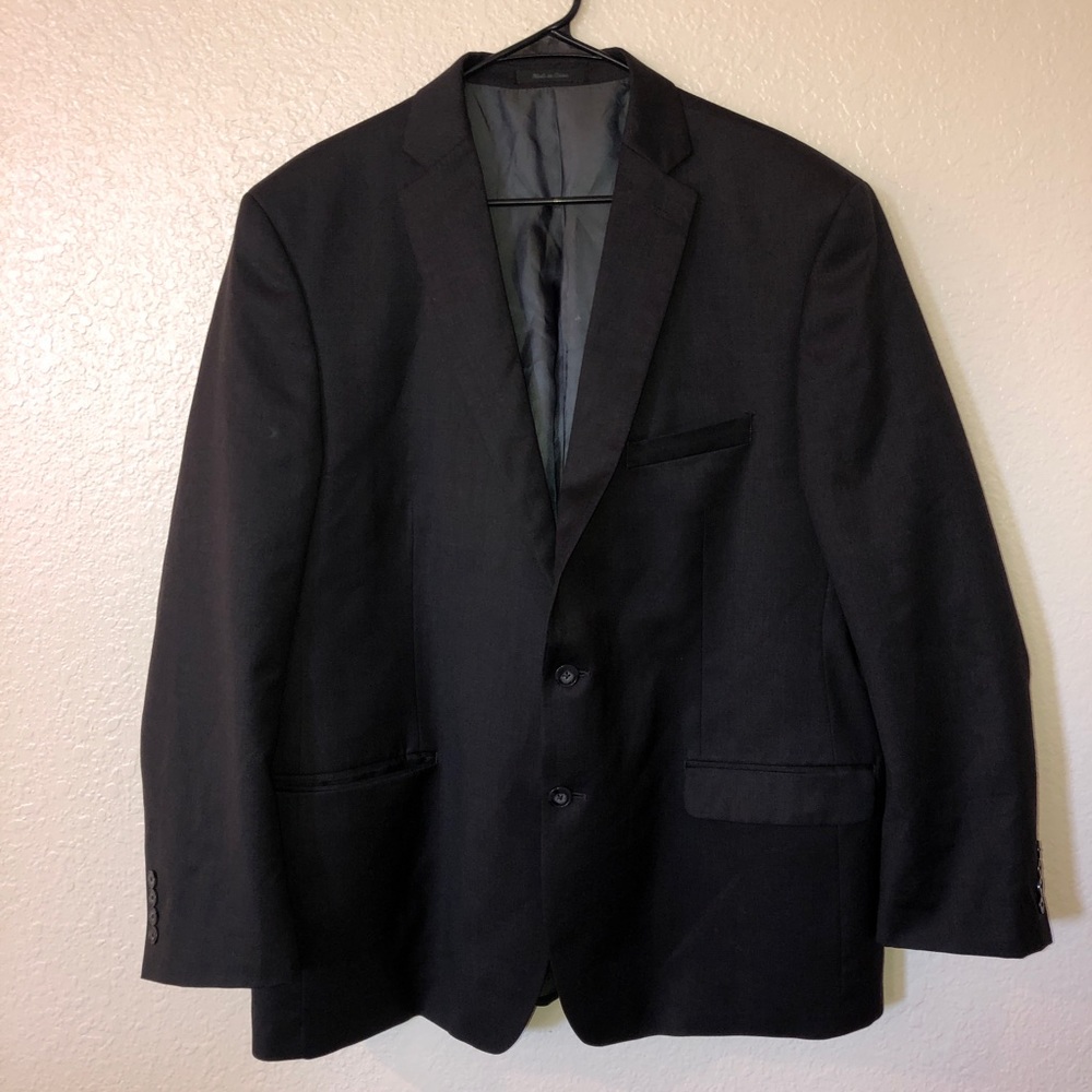 Calvin Klein 100% Wool Black Blazer
